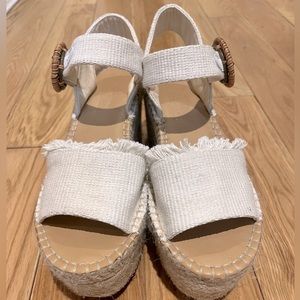 Anthropologie x Soludos Wedges | W: 8 | Color: White